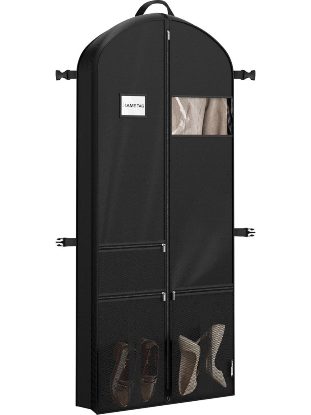 Travel Garment Bag 65" with Pockets | Heavy Duty Suit & Dress Storage, Foldable